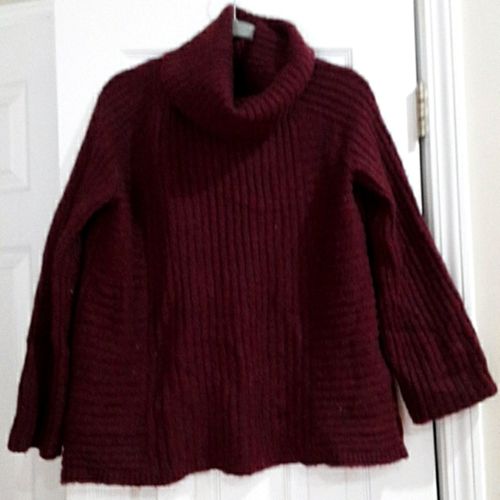 SUPER WARM HEAVY VERA WANG WINTER SWEATER PLUM XL